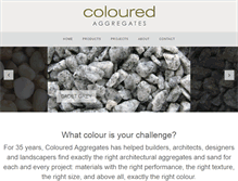 Tablet Screenshot of colouredaggregates.com